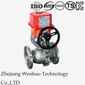 Motorized 2PC Flanged Stainless Steel Ball Valve with Electric Actuator